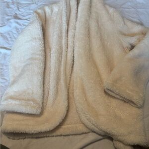 LOFT Cream Teddy sweater